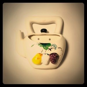 Vintage Ceramic Tea Pot Wall Pocket